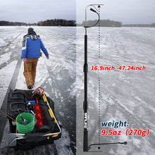 Load image into Gallery viewer, SANLIKE Telescopic Fishing Gaff with Stainless Fish Spear Hook Gripper No Slip Ruber Handle Outdoor Fishing Tackle Accessory