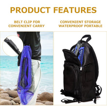 Load image into Gallery viewer, SANLIKE Fishing Net Folding Landing Net with Fibergalss Telescopic Pole and Handle Rubber Coated Mesh Net for Fishing Freshwater Saltwater 3.6FT