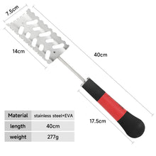 Load image into Gallery viewer, SANLIKE 39cm Shrimp Bait Shovel EVA Anti Slip Handle Stainless Steel Fishing Lure Shovel Fishing Tools Accessories
