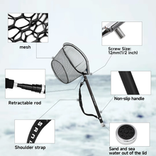Load image into Gallery viewer, SANLIKE 5M/6M Fishing Net Retractable Fishing Rod Portable Carbon Fibre Rod Retractable Handle Rod Fishing Net Fishing Tools