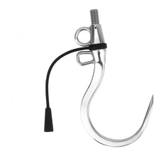 Load image into Gallery viewer, SANLIKE Double Hole Fishing Hook Stainless Steel Sea Fishing Hook Nylon rope Hook for Freshwater Saltwater Fishing Accessories