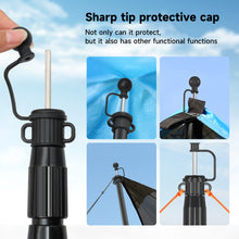 Load image into Gallery viewer, SANLIKE 2.5m Telescopic Tarp Poles Extendable Tent Poles Flysheet Pole Aviation Aluminum Shelter Support Rod Camping Hiking Tool