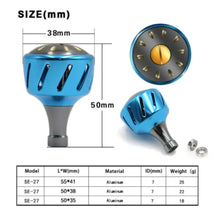 Load image into Gallery viewer, SANLIKE Blue Fishing Reel Handle Right and Left Thread Aviation Aluminum Fishing Tool for Shimano Spinning Reel