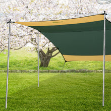Load image into Gallery viewer, SANLIKE 2 Set Tent Poles Stainless Steel Tarp Rod Adjustable Portable Telescoping Tent Poles for Awnings Support Accessory