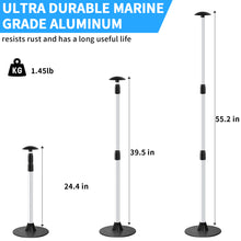 Load image into Gallery viewer, SANLIKE Boat Cover Support Pole 3 Section Aluminum Telescoping Adjustable Lightweight Boat Cover Support Pole for Yachts Fishing