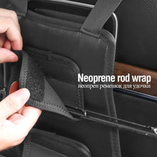 Load image into Gallery viewer, SANLIKE 2pcs Car Seat Fishing Rod Rack Set Car Fishing Rod Rack Velcro Strap Adjustable Car Fishing Rod Rack Car Fixing Belt
