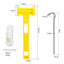 Load image into Gallery viewer, SANLIKE 2 Piece Tent Pole Retractable Ultralight Fibreglass Tarp Pole Canopy Pole Extendable Camping Sub Pole with Accessories