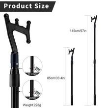 Load image into Gallery viewer, SANLIKE 1.45M Boat Hooks Shrinking Length 85CM for Docking Telescopic Pole Hooks Telescopic Boat Poles Boat Accessories
