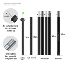 Load image into Gallery viewer, SANLIKE Tent poles 2 sets aluminium alloy tarpaulin poles foldable portable telescopic poles awning support accessories tools