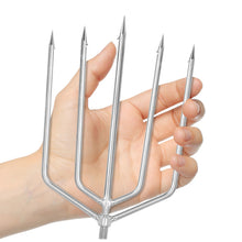 Load image into Gallery viewer, SANLIKE Fishing Gaff 5 Claws Stainless Steel Multi-function Prong Harpoon Head Sharp Barbed Fishing Spear Hook Tools
