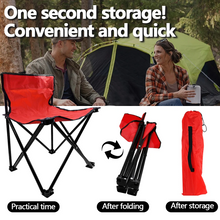 Load image into Gallery viewer, SANLIKE Outdoor Folding Chair Beach Arm Chair Steel Tube Picnic Fishing Barbecue Portable Fishing Chair lawn folding chair