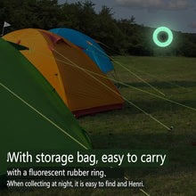 Load image into Gallery viewer, SANLIKE 8 Pieces Black 30cm Tent Pegs Heavy Duty Forged Steel Tent Stakes Storage Bag Various Ground Outdoor Camping Tools