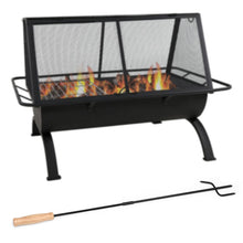 Load image into Gallery viewer, SANLIKE 1psc Heavy Duty Fireplace Poker Tool Outdoor Camping Household Wood Fire Hook Reusable 2 section 80cm