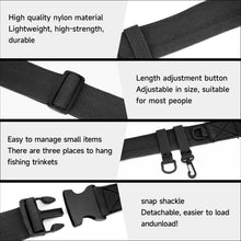 Load image into Gallery viewer, SANLIKE Fishing Rod Pole Inserter Multi Color Adjustable Fishing Rod Belt Fishing Rod Belly Support Holder Fishing Tackles Tool