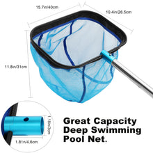 Load image into Gallery viewer, SANLIKE Pool Cleaning Net Skimmer Multifunctional Outdoor Fine Mesh Professional Telescopic Pole Swimming Cleaning Tool
