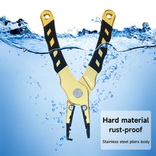 Load image into Gallery viewer, SANLIKE Aluminium Fishing Pliers Saltwater Fishing Tools Tungsten Carbide Cutter Hook Remover Braided Fishing Line Cutter