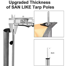 Load image into Gallery viewer, SANLIKE 2 Sets Tent Poles Waterproof Adjustable Tent Poles Easy To Assemble Awning Poles For Camping Tents Outdoor Accessories