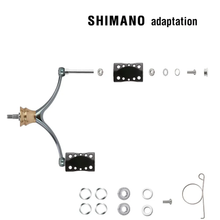 Load image into Gallery viewer, SANLIKE Aluminum Alloy Fishing Reels Handle for Shimano Drum-reel & Baitcasting Fishing Reel Double Arm Spinning Reel