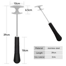 Load image into Gallery viewer, SANLIKE 39cm Shrimp Bait Shovel EVA Anti Slip Handle Stainless Steel Fishing Lure Shovel Fishing Tools Accessories
