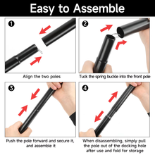Load image into Gallery viewer, SANLIKE 2 sets 190cm iron tent poles adjustable tarpaulin poles tarpaulin awning camping poles outdoor hiking camping tools