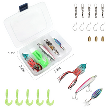 Load image into Gallery viewer, SANLIKE Fishing Pole and Reel Combos Carbon Fiber Telescopic Fishing Rod Spinning Reel with Lures Line Accessories Fishing Gear