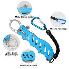 Load image into Gallery viewer, SANLIKE Fish Lip Grip Pliers Suit Multifunctional Fishing Lip Gripper Aluminum Alloy Grip Clip Line Cutter Hook Remover Tool