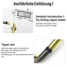 Load image into Gallery viewer, SANLIKE Fly Fishing Tippet Head Gate Dry Fly Fishing Holder Spool Gear for Fly Line Leader Organizer Attach to Fishing Vest