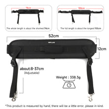 Load image into Gallery viewer, SANLIKE Fishing Waist Belt Adjustable Protective Durable for Sea Fishing One Piece Waist Belt Black