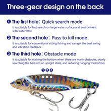 Load image into Gallery viewer, SANLIKE 10g 5.8cm Metal Jig Lead Bait with 2 Hooks, Sharp and Strong Triple Hooks Full Swimming False Bait Tackle
