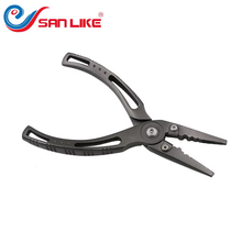 Load image into Gallery viewer, SANLIKE Stainless Steel Multifunctional Fishing Pliers Fishing Line Scissors Fish Hook Remover Fishing Grabbers Fishing Tools