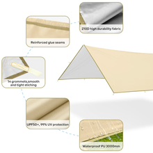 Load image into Gallery viewer, SANLIKE Car Awning Vehicle Tarp Awning Outdoor Off-Road Camping Set Waterproof UV50+ Car Side Awning for Jeep/SUV/Truck/Van