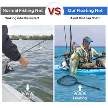 Load image into Gallery viewer, SANLIKE Float Fishing Net Carbon Steel Telescoping Foldable Landing Net Retractable Pole Fishing Equipment Accessories