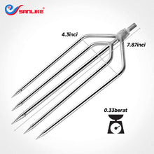 Load image into Gallery viewer, SANLIKE Stainless Steel Fishing Gaff 5 Claws  Multi-function Prong Harpoon Head Sharp Barbed Fishing Spear Hook Tools