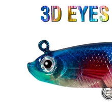 Load image into Gallery viewer, 5pcs Lua Bait Pack Leader Fish 13g/8.5cm Soft Bait Anti Bottom Hanging Long Casting Simulated Soft Fish Double Hook Design