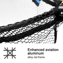 Load image into Gallery viewer, SANLIKE Folding Fishing Landing Net Telescopic Rubber Coating Nylon Handle Mesh for Carp Fishing Tackle Catching Releasing