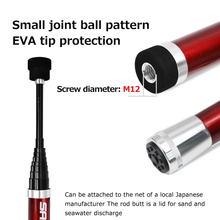 Load image into Gallery viewer, SANLIKE 3m Red Portable Fishing Net Carbon Long Handle Telescopic Collapsible Floor Pole Compact Belt Catch Fishing Net Pole