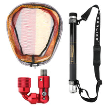 Load image into Gallery viewer, SANLIKE Fishing Landing Nets Telescoping Foldable Handle Rod Frame Pole for Carp Fishing Tackle Catching Releasing Fishing Tool