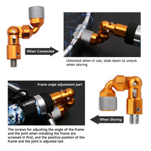 Load image into Gallery viewer, SANLIKE Folding Header 1/2 inch British Standard Header Connector for Fishing Landing Net Heads Aluminium Alloy Fishing Tools