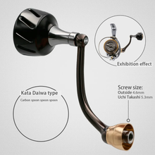 Load image into Gallery viewer, SANLIKE Aviation aluminium fishing reel left and right available electric handle rocker grip for Daiwa Spinning Fishing Reels