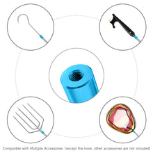 Load image into Gallery viewer, SANLIKE Telescopic Fish Gaff with Stainless Fishing Spear Hook Tackle 1.8M/2.1M Stainless Pole For Salt water Offshore Ice Tool