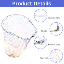 Load image into Gallery viewer, SANLIKE Fishing Net Head Aluminum Alloy Foldable Extending Frame Nylon Dip Net 12mm Screw Fishing Equipment Accessories
