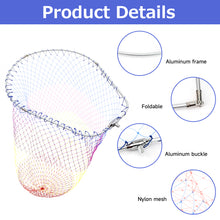 Load image into Gallery viewer, SANLIKE Fishing Net Head Aluminum Alloy Foldable Extending Frame Nylon Dip Net 12mm Screw Fishing Equipment Accessories