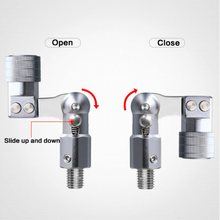 Load image into Gallery viewer, SANLIKE Aluminum Folding Joint Fishing Pole Converted into Dip Net Adapter Joints Connector