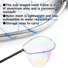 Load image into Gallery viewer, SANLIKE Telescoping Fishing Landing Net 240cm Portable Folding Hand Mesh Carbon Pole for Carp Fishing Tackle Catching Releasing