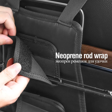 Load image into Gallery viewer, SANLIKE 2pcs Car Seat Fishing Rod Rack Set Car Fishing Rod Rack Velcro Strap Adjustable Car Fishing Rod Rack Car Fixing Belt