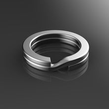 Load image into Gallery viewer, SANLIKE 100pcs Fishing Split Rings 4# to 12# Stainless Steel Solid Ring Jigging Assist Hook Connectors Fishing Tool Accessory