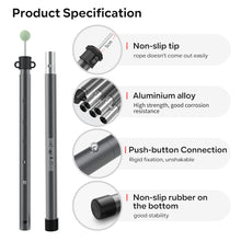 Load image into Gallery viewer, SANLIKE Aluminum Tent Pole 2pc/Set Adjustable Portable Telescoping Tarp Tent Pole Outdoor Awnings Support Tool