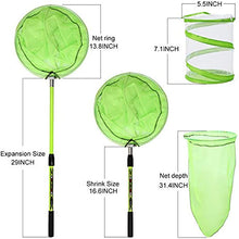 Load image into Gallery viewer, SANLIKE Insect and Butterfly Net Folding Telescopic Mesh Pop-up Habitat Cage Kit for Catching Bugs Insect Fishing Toys