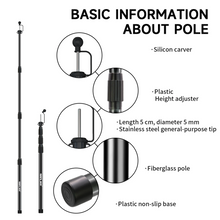 Load image into Gallery viewer, SANLIKE Telescoping Tarp Pole Adjustable Tent Support Rod Thicken Glass Fiber Outdoor Camping Accessories for Hiking Tent