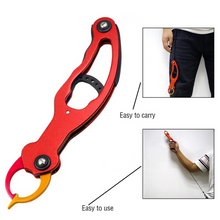 Load image into Gallery viewer, SANLIKE Fish Lip Grip Aluminum Alloy Fishing Plier Portable Trigger Lock Gripper Grabber Grab Tool Fishing Tackle Accessories